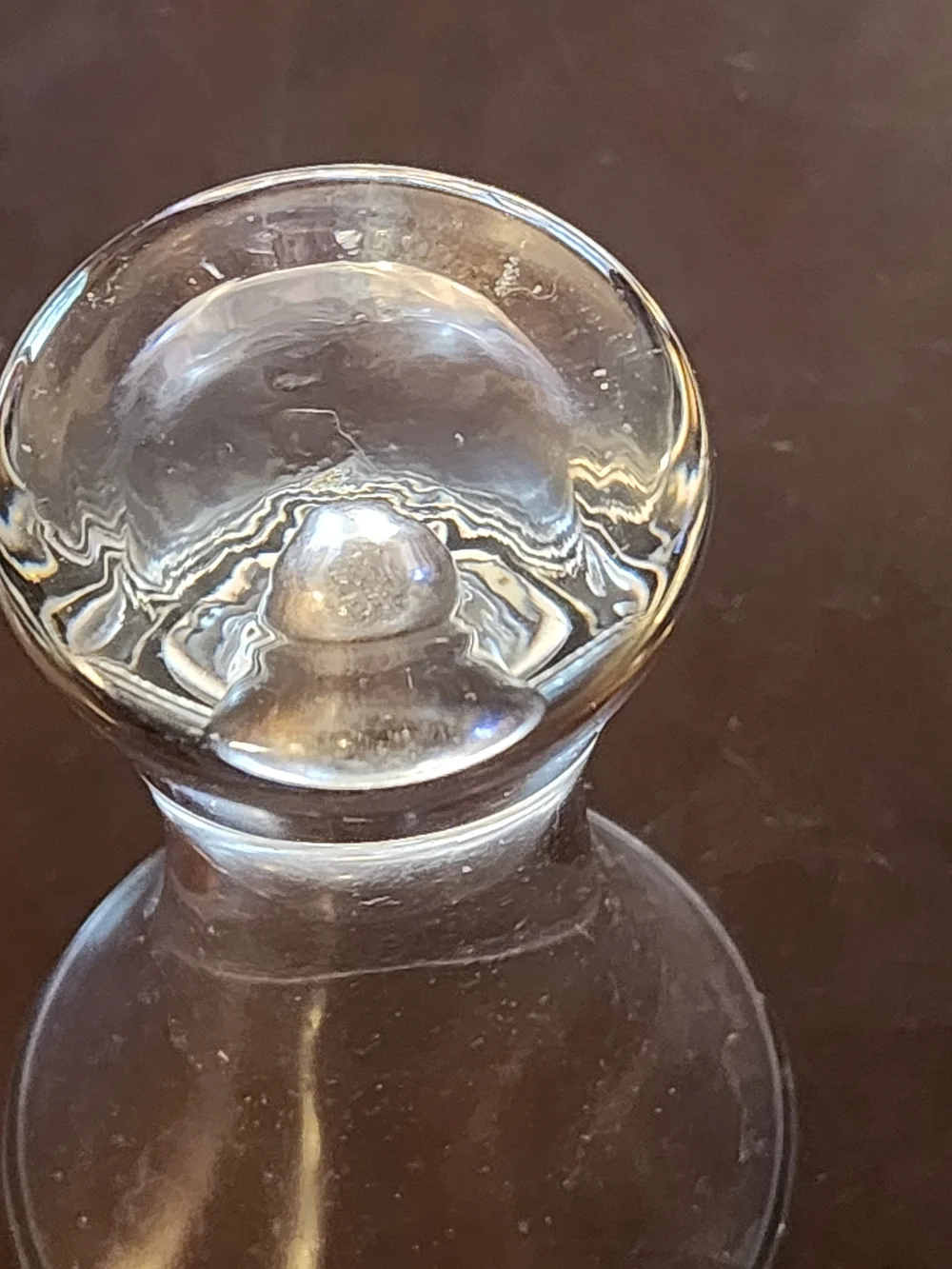 Unbranded Clear Glass Bud Vase, MCM